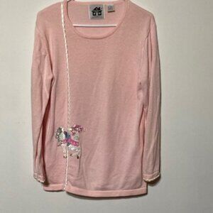 Storybook Knits "Carousel Dreams" Vintage Sweater, Size L (Used)